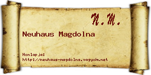 Neuhaus Magdolna névjegykártya